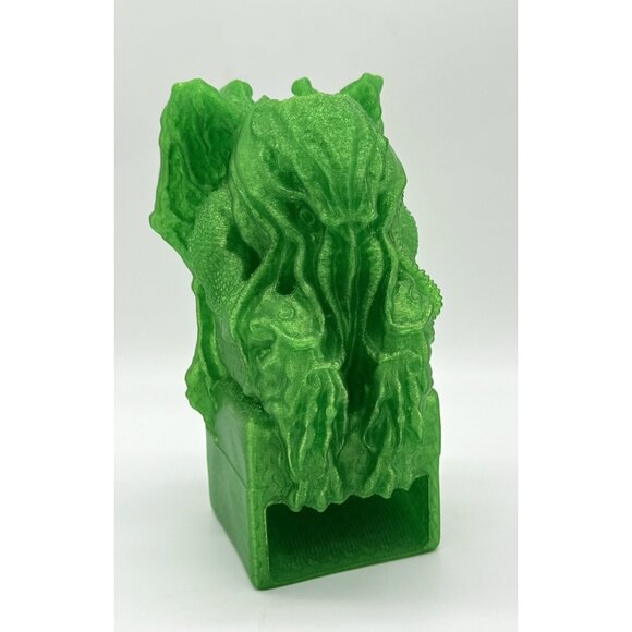 Dreaded Cthulhu Green Textured Dice Tower Tabletop Gaming Accessory - Picture 1 of 8